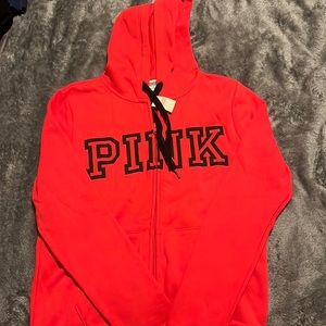 Pink zip up hoodie